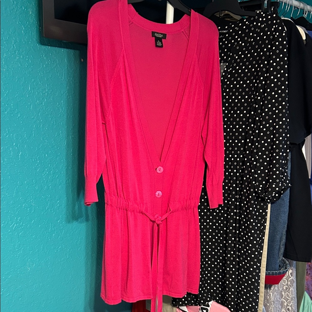 Peck & Peck Vibrant Pink Knit Top